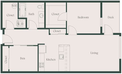 1B1B_F at Cru at Willows Apartments, Redmond, 98052