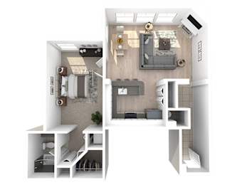 Villaggio on Yarrow Bay Apartments Palermo Renovated Floor Plan