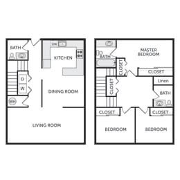 Phoenix Manor Seville Three Bedroom Two Bathroom Floor Plan
