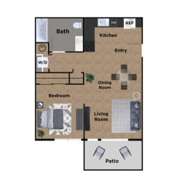 Pioneer Meadows Studio Floor Plan