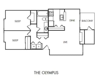 Ridgetop Apartments Olympus Floor Plan