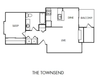 Ridgetop Apartments Townsend Floor Plan