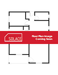 A floor plan image with a red banner across it that says "SOLACE" and "Floor Plan Image Coming Soon".