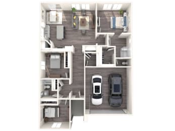 Sorrento Place Rental Homes 3x2 Floor Plan