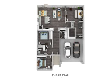 Starling Place 3 Bedroom 2 Bathroom Floor Plan