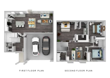 Starling Place 3 Bedroom 2 Bathroom with Loft Floor Plan