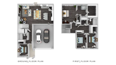 Starling Place 4 Bedroom 3 Bathroom Floor Plan