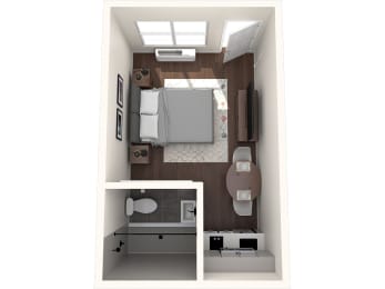 The Alegre Studio A Floor Plan