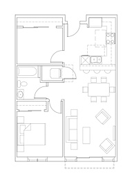 Sweetbriar Apartments in Seattle, Washington A6 Floor Plan