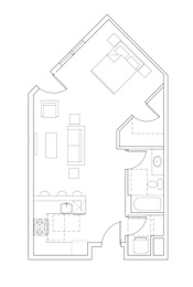 Sweetbriar Apartments in Seattle, Washington S2 Floor Plan