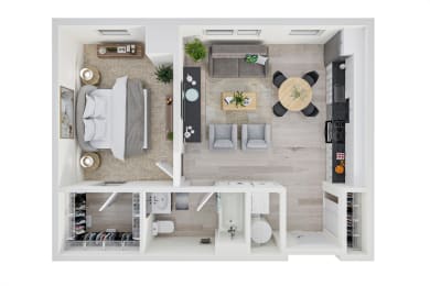  Floor Plan 1x1 Corporate