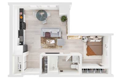 The Annex Bozeman Studio C Floor Plan