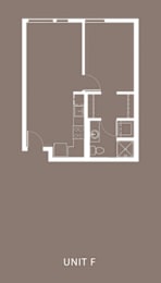 A floor plan of a unit labeled "Unit F" is displayed.