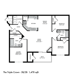 The Crossings at Chapel Hill Triple Crown Floor Plan