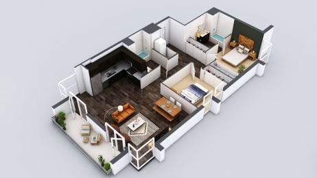 The Fifty Five Fifty B4 Floor Plan