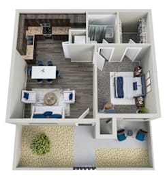 The Flats at Peoria in Peoria, Arizona Bisbee I Floor Plan