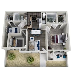 The Flats at Peoria in Peoria, Arizona Havasu I Floor Plan