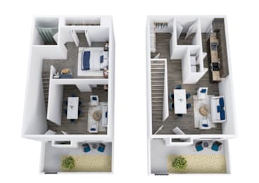The Flats at Peoria in Peoria, Arizona Saguaro III Floor Plan