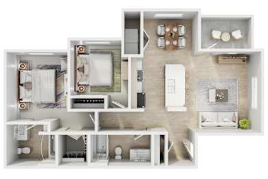 The Goat at Broadmoor in Pasco, Washington C2 Floor Plan