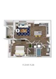 The Edison at Bozeman Apartments Bridger 3D Floor Plan