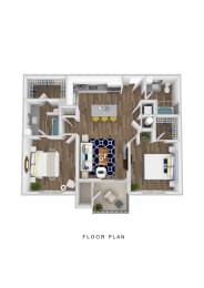The Edison at Bozeman Apartments Pioneer 3D Floor Plan