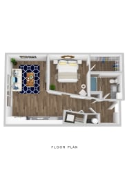 The Edison at Bozeman Apartments Summit 3D Floor Plan