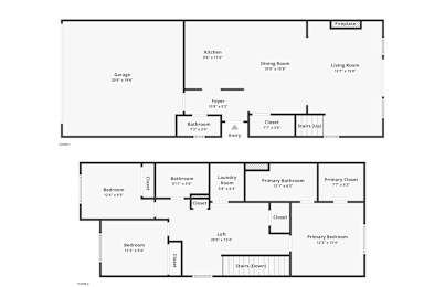 Thrive at Green Mountain Townhomes in Camas, WA Three Bedroom Floor Plan
