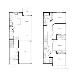 Titan Hill Townhomes in Salem, Oregon Birch Floor Plan