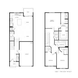 Titan Hill Townhomes in Salem, Oregon Cedar Floor Plan