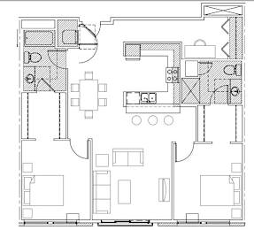 Towne Apartments in Seattle, Washington B14 Floor Plan