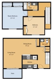 TrailView Apartment Homes in Concord, California Shasta Floor Plan