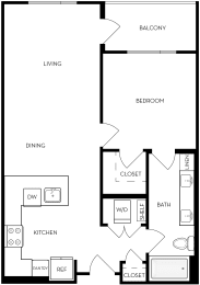 Trovita Rio Apartments in Tempe, Arizona 1x1 Floor Plan