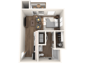 Sumner Mill Apartments 3D Floor Plan Studio