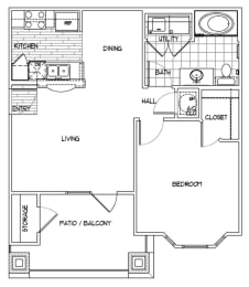 Villas at Sundance A1 Floor Plan