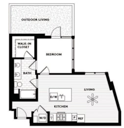 Vinz on Fairfax Apartments in Los Angeles, California A1.1 Floor Plan