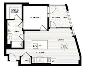 Vinz on Fairfax Apartments in Los Angeles, California A1 Floor Plan