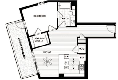 Vinz on Fairfax Apartments in Los Angeles, California A3 Floor Plan