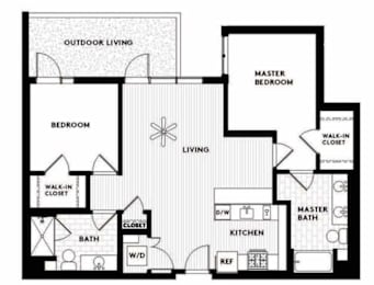 Vinz on Fairfax Apartments in Los Angeles, California C3 Floor Plan