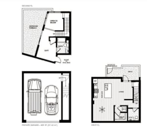 Vinz on Fairfax Apartments in Los Angeles, California D2 Floor Plan