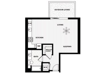 Vinz on Fairfax Apartments in Los Angeles, California E3 Floor Plan