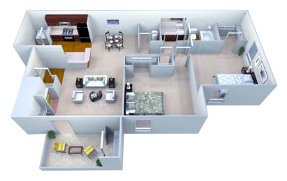 Walton Crossing Apartments B1 Floor Plan