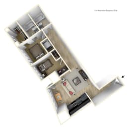Yard Apartments 2 Bed 2 Bath E Floor Plan