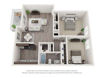 Juniper Floorplan at Lexington Square, Kentucky