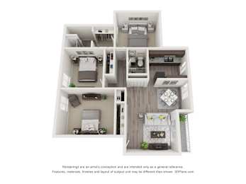 Maple Floorplan at Lexington Square, Kentucky, 40502