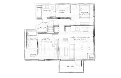 B 943 Floorplan at Cannery Flats, Bozeman, MT