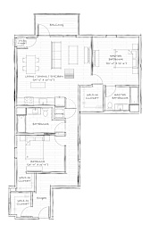 Penthouse - 412 Floorplan at Cannery Flats, Montana