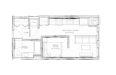 Studio A Floorplan at Cannery Flats, Bozeman, 59715