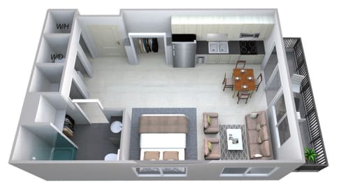 Studio 1 bath at Cycle Apartments, Fort Collins, 80525