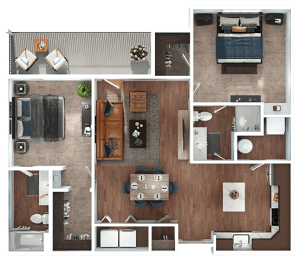 2 bed 2 bath at The Expo Apartments, Billings, MT, 59106