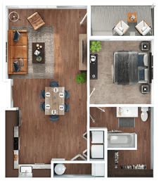 1 bed 1 bath at The Expo Apartments, Montana